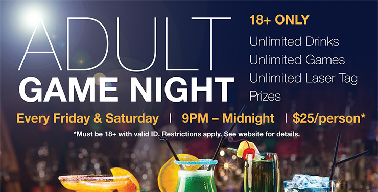 Adult Game Night at Shenanigans in La Crosse, WI. Adult Night. 