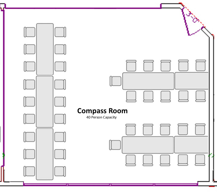 Compass Room private party room at Shenanigans