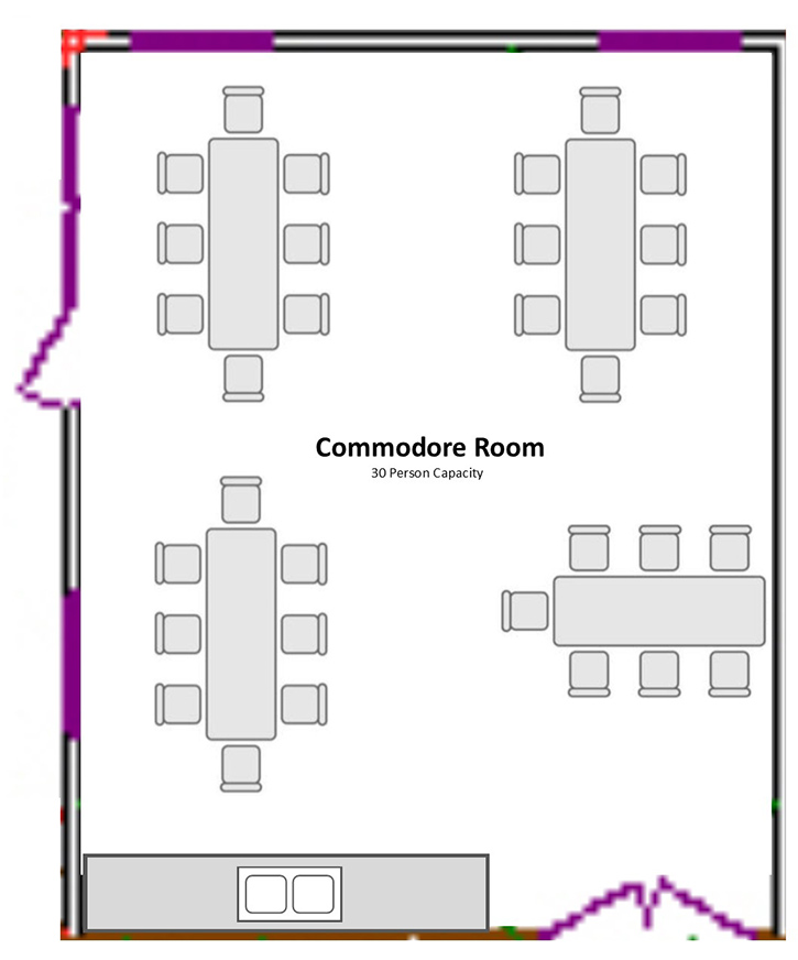 Commodore Room at Shenanigans. Private Party Room. 