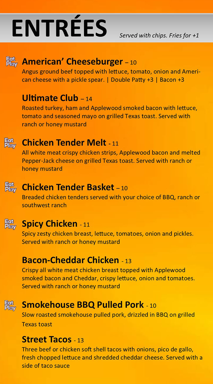 Food Menu Sandwiches 