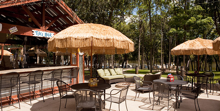 Tiki Bar at Shenanigans. Riverside Tiki Bar in La Crosse, WI